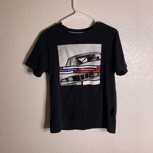 Black motor sports tee